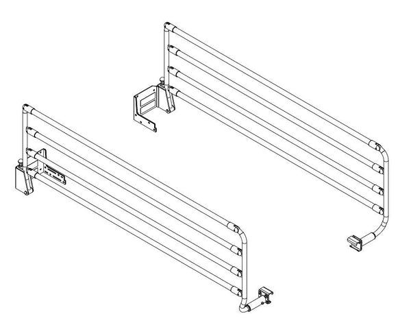 Empresa Bed | 3/4 Length Side Rails, Single (X2)