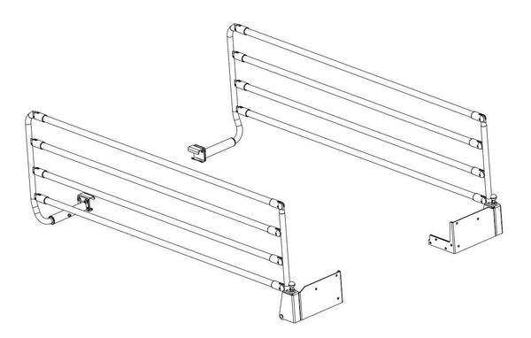 Empresa Bed | 3/4 Length Side Rails, King Single (X2)